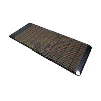 Tapis de luminothérapie infrarouge à améthyste réglable individuellement de 1 à 30 Hz, tapis chauffant en cristal à ions négatifs, tapis à fréquence PEMF