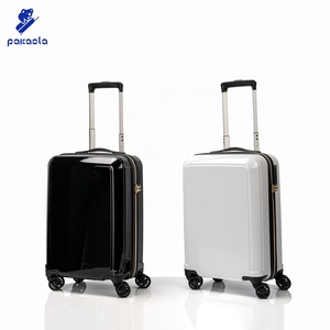 Valise non extensible de 18 pouces avec <span class=keywords><strong>fermeture</strong></span> <span class=keywords><strong>éclair</strong></span> plaquée or de qualité supérieure et roulettes japonaises silencieuses - Product Image 2