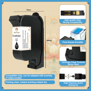 Cartouche compatible WISEPRINT DMN pour cartouche BK129 BK652 BK150 <span class=keywords><strong>BK117</strong></span> BK118 BK125 BK130 BK140 BK630 BK640 BK651 APC401 42ML à base d'eau - Product Image 3