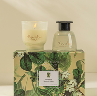 Vente en gros d'usine, coffret cadeau de bougies aromatiques haut de gamme personnalisées, coffret cadeau de parfums d'huiles essentielles pour la maison, coffret cadeau de mariage