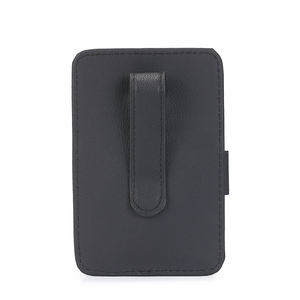 Soporte de cuero para anteojos de coche, Clip, visera, estuche, accesorios interiores para almacenar gafas de sol, tarjeta, pluma, factura - Product Image 3