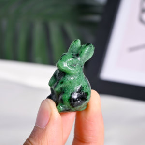 Estatua de Conejo Tallada en Cuarzo Natural Hecha a Mano, Elegante Estatua de Animal de Cristal para Decoración del Hogar y Regalos, Disponible para Venta al por Mayor - Product Image 5