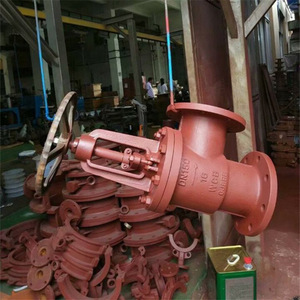 Vanne à boisseau angulaire industrielle J44B pour ammoniac, DN100, vanne à angle droit pour applications liquides et cryogéniques d'ammoniac - Product Image 1