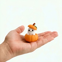 Figurine d'Esprit de Citrouille d'Halloween Imprimée en 3D, Gadget d'Ambiance de Bureau pour la Décoration de Scènes Festives