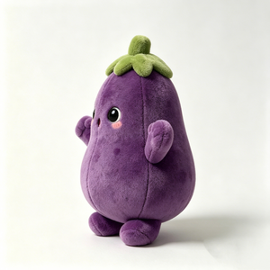 Figura de cuerpo redondo y gordo con forma de pera, personalizada, de peluche suave con temática de comida. - Product Image 3