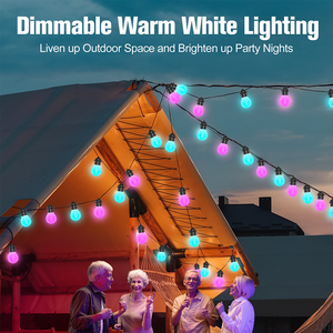 Rgbic thông minh <span class=keywords><strong>LED</strong></span> bóng Vòng hoa đa-màu Cổ Tích chuỗi đèn không thấm nước IP67 đèn cho ngoài trời cho kỳ nghỉ Wedding party trang trí nội thất - Product Image 2