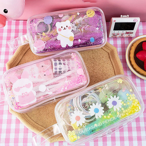Estuche y Bolsa <span class=keywords><strong>para</strong></span> Lápices <span class=keywords><strong>de</strong></span> Plástico Transparente con Diseño Láser <span class=keywords><strong>para</strong></span> <span class=keywords><strong>Adolescentes</strong></span> - Product Image 2