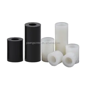 Grosir Spacplastik/Nilon Hitam Putih Spacer Lengan Bulat Karet Datar Spacer Tebal 10 Mm