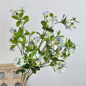 Fleurs de pois artificielles en soie, haute simulation, décoration intérieure, accessoires de mariage, style minimaliste - Product Image 2