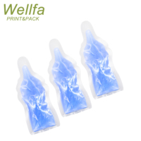 Sachets d'échantillons transparents sur mesure de forme spéciale pour bouteilles de gelée, conception personnalisée OEM d'usine, sacs de scellage en forme de bouteille