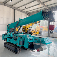 Grue araignée diesel 3t 5t de bonne qualité, télécommandée, sur chenilles, hauteur de levage 16,8 m, faible consommation de carburant