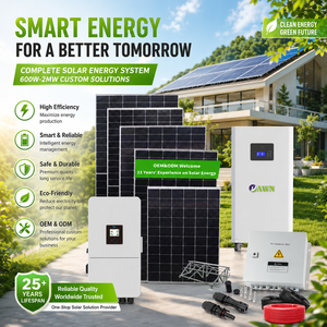 Komplettes 10kW Off-Grid Solarenergiesystem für Zuhause, 20kW 30kW 50kW Leistungspanel mit WLAN-Überwachung, LiFePO4-Speichersysteme mit Backup - Product Image 1