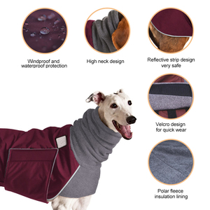 Mercados en Línea Chinos, Vestidos para Mujer, <span class=keywords><strong>Ropa</strong></span> para Mascotas, Abrigo Impermeable de Invierno para Galgo Italiano y Whippet - Product Image 2