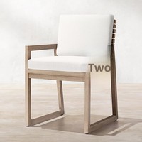 Ensemble de salle à manger d'extérieur, style nordique contemporain, teck, imperméable, moderne, écologique, table et chaises pour 10 personnes