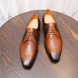 New style business casual leather <b>shoes</b>, formal men's leather <b>shoes</b>, handcrafted genuine leather, men's breathable <b>shoes</b> - Product Image 3