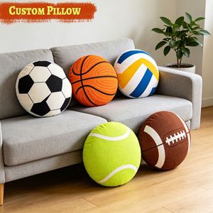 Coussin rond personnalisé, design sur mesure, coussin en peluche doux et moelleux pour la décoration, les cadeaux et le repos quotidien - Product Image 1