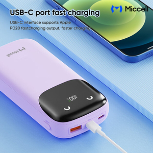 Power Bank Miccell 22.5W PD a Ricarica Rapida 20000mAh USB-C 3 Porte con Display LED, Caricabatterie Portatile per <span class=keywords><strong>Prodotti</strong></span> Smart - Product Image 4