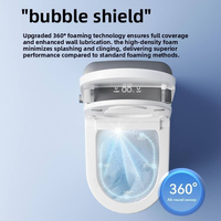 WC intelligent avec bidet intégré, chasse d'eau automatique, séchage, chauffage, cuvette en acier inoxydable en forme de U, toilette portable
