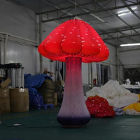 Champignon gonflable géant de 2/3/4/6m avec des lumières de LED pour des événements extérieurs de partie et de festival