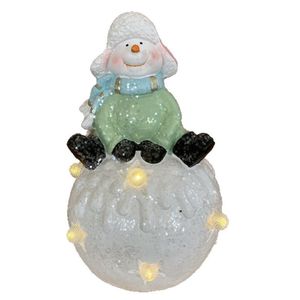 Muñeco de Nieve con Luces LED, Decoración Navideña para Interiores, Sala de Estar, Acabado Mate, Figura de Pie - Product Image 5