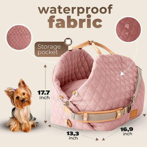 Custom Logo&Color New Design Dog <b>Car</b> Seat Detachable Portable <b>Puppy</b> Bag Pet <b>Carriers</b> - Product Image 6