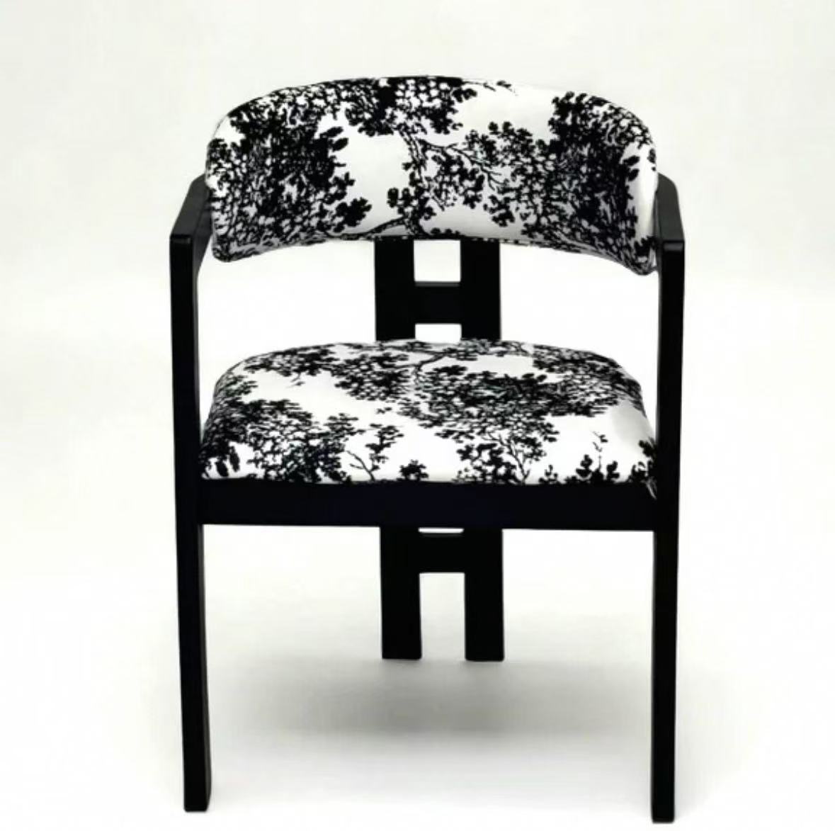 Silla de comedor de madera de caucho