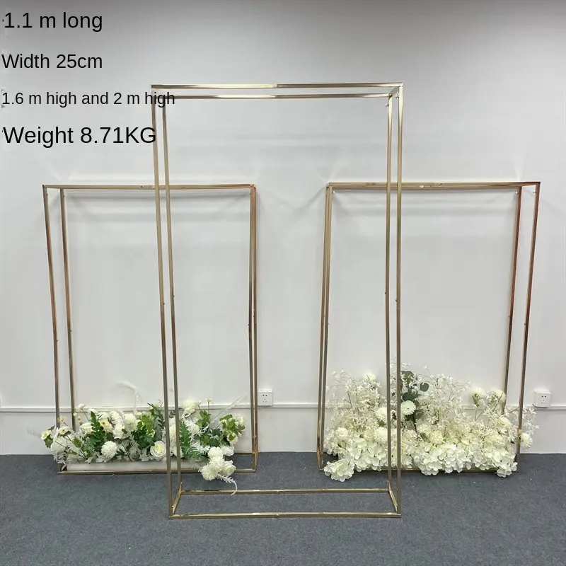 Gold Stainless Steel Frame Wedding Arch Stand For Wedding Decorations Arch Large Wedding Arch