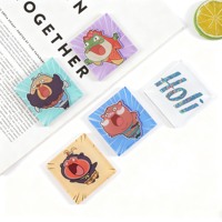 Aimant de réfrigérateur personnalisé en acrylique transparent, imprimé UV haute définition, décoratif pour cuisine avec personnage Kawaii