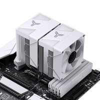 Radiateur de refroidissement par air pour processeur JONSBO CR-1400 DV2 Edition Twin Tower, dissipateur thermique en aluminium, roulement à billes, 4 broches PWM, haut débit d'air