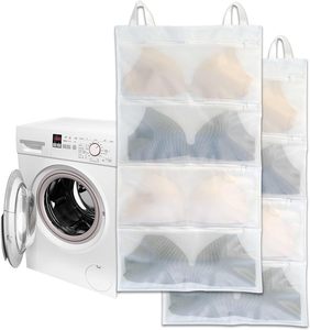 Sac de lavage 4-en-1 pour soutien-gorge, compatible machine à laver, pour bonnets A à D, lavable en machine, protection anti-poussière, entretien délicat - Product Image 1