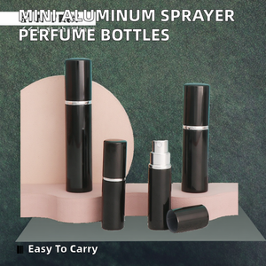 Mini Botellas de Perfume de Bolsillo con Atomizador de Vidrio y Base de Cuero Esmerilado de 3ml/5ml/10ml/15ml para Grabado y Suero para el Cuidado de la Piel - Product Image 2