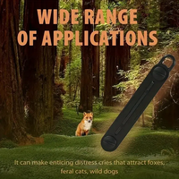 Sifflet d'appel pour chasse au renard en extérieur Fox Blaster, noir, pour le chantage des prédateurs et des lapins