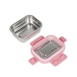 Wholesale India good selling reusable bento box 304 stainless steel lunchbox with inner metal box