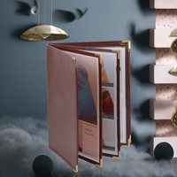 Porte-documents A4 en cuir PU pour présentations, certificats, diplômes, avec logo personnalisé, vente en gros