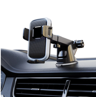 Support de téléphone portable pour voiture compatible avec le bureau de haute qualité Clip manuel Verrouillage automatique Support de rotation à 360 degrés Flexible pour téléphone