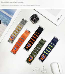 Correas de Nailon Resistentes para Reloj Inteligente Upro, para Apple Watch Ultra 8 49mm, IWatch 8 7 SE 40/41/44/45mm, Correas de Tela para Reloj Inteligente - Product Image 4