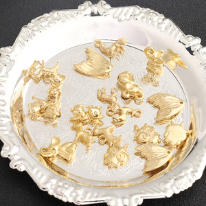Colgantes con Forma de Animales, Chapados en Oro, de Acero Inoxidable, Dijes Temáticos para Hacer Collares, Joyería, Accesorios de Moda Unisex - Product Image 2