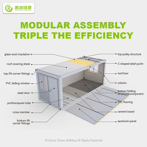 <span class=keywords><strong>Casa</strong></span> Container Pieghevole con Struttura in Acciaio Resistente, Finestre e Porte in Lega di Alluminio per Giardino, Studio o Capanno - Nuovo Modello <span class=keywords><strong>Pro</strong></span> - Product Image 6