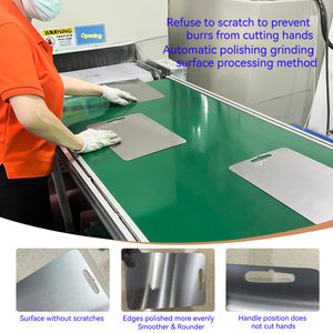 <span class=keywords><strong>Planche</strong></span> <span class=keywords><strong>à</strong></span> <span class=keywords><strong>découper</strong></span> en acier inoxydable 304 <span class=keywords><strong>antibactérienne</strong></span> et résistante <span class=keywords><strong>à</strong></span> la moisissure, double face - Product Image 3