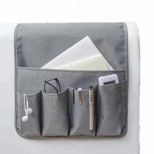 Sofa Armchair Caddy Remote Control Holder 5 Pockets Organizer Armchair Caddy for Couch