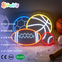 Enseigne néon personnalisée Neonawall OEM ODM, enseigne néon LED pour le rugby, le basketball, le football, pour la maison, la salle de jeux, les fêtes sportives, la décoration commerciale