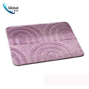 Tapis de <span class=keywords><strong>porte</strong></span> tissé jacquard 50x80cm - Tapis de sol en polyester antidérapant pour les entrées de la maison, disponible en gris, beige, violet et blanc - Product Image 1