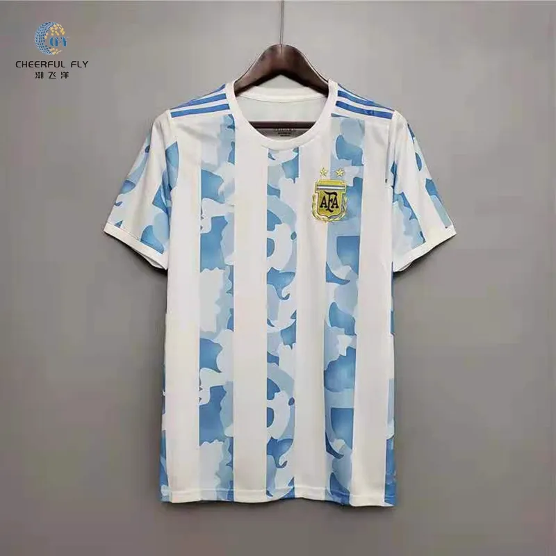 2022 अर्जेंटीना स्मारक संस्करण फुटबॉल पहनने फुटबॉल जर्सी फुटबॉल शर्ट थाईलैंड फुटबॉल जर्सी पुरुषों के लिए