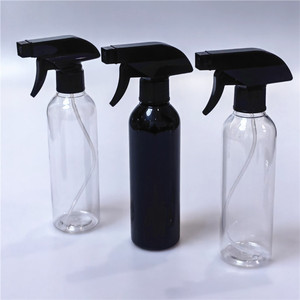 Popular 300ml 500ml Plastic Cylinder Bottle with Trigger Sprayer <strong>Brown</strong> Green Blue for <strong>Hair</strong> Care and Facial <strong>Toner</strong> - Product Image 2