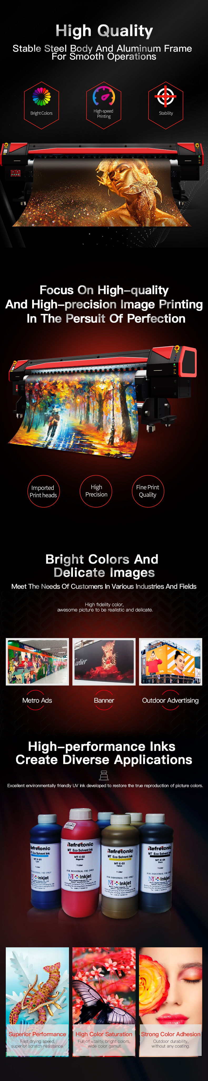 Roll to Roll Poster digital flex banner printing material Ko<i></i>nica 512i printer