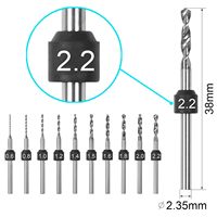 Outil de perçage pour PCB, micro-foret à pointe en carbure de tungstène non revêtu, tige de 3/32 pouces, pour maçonnerie, marteau perforateur, carottage de béton, ambre