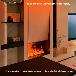 Chimenea de Etanol Empotrable de Acero Inoxidable, Diseño Contemporáneo, Calefacción Interior con Control Remoto, para Sala de Estar - Product Image 2