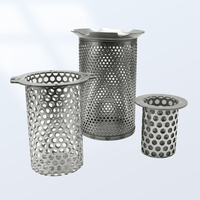 Filtre tubulaire perforé en acier inoxydable haute température et haute pression, support de filtre personnalisé, tubes en maille