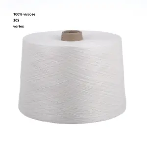 100 Viscose Vortex Yarn 30S/1 For Knitting And Weaving
