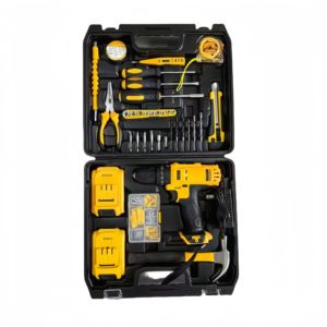 Akku-Schlag bohrmaschine Bohrmaschine mit variabler Geschwindigkeit DIY-Anwendung OEM-unterstützte Total Tools Power Drill Set - Product Image 1